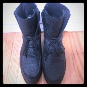 Stuart Weitzman mid calf moto boot